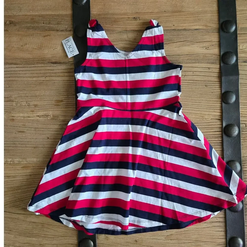 Children's Place Red White and Blue 4th of July 250th Dress sz 4T New - Picture 4 of 4